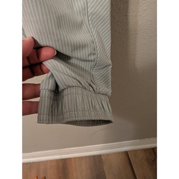 Athleta Womens Brooklyn Textured Jogger Size 12 Striped Pull On Pockets - Picture 4 of 11